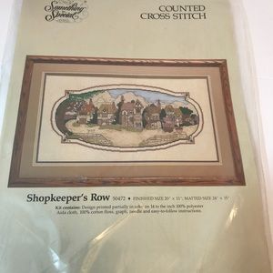 Something Special 'Shopkeeper's Row’ Counted Cross Stitch Kit #50472 Sealed